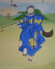 Blue Knight Wall Mural