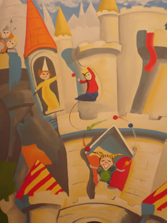 Princess and Castle Mural