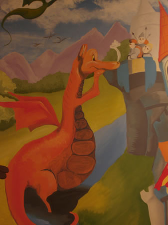 Dragon Mural on Canvas