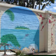 Complete Tropical Beach Mural