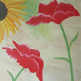 Exterior Mural - Poppies